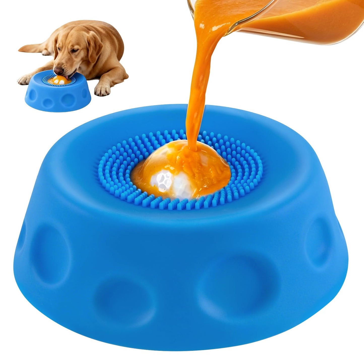 PawPace 2-in-1 Dog Rolling Ball Slow Feeder
