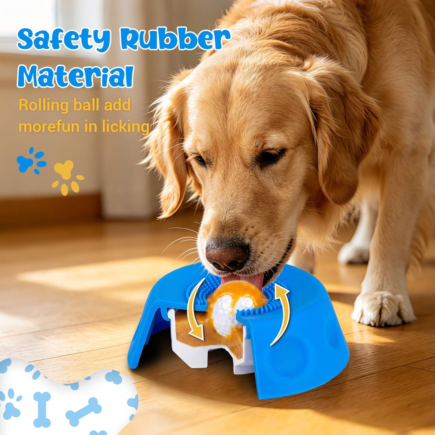 PawPace 2-in-1 Dog Rolling Ball Slow Feeder