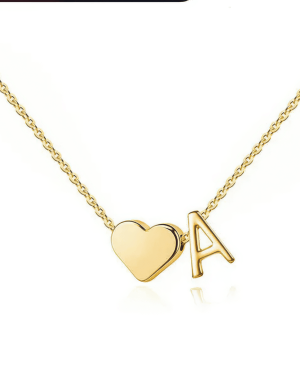 Heart Initial Necklace